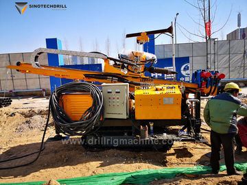 Delik Derinliği 130m Hidrolik Sondaj / Paletli Matkap Rig